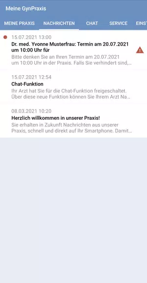 PraxisApp - Meine GynPraxis Screenshot2