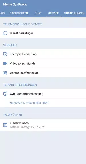 PraxisApp - Meine GynPraxis Screenshot3