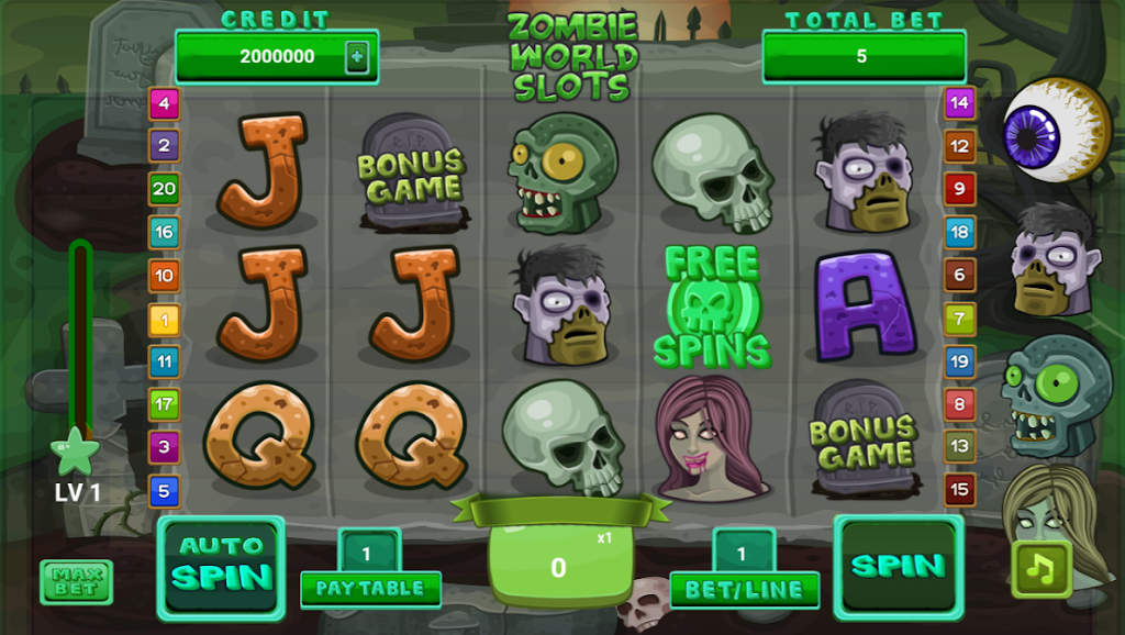 Zombie World Slots Screenshot1