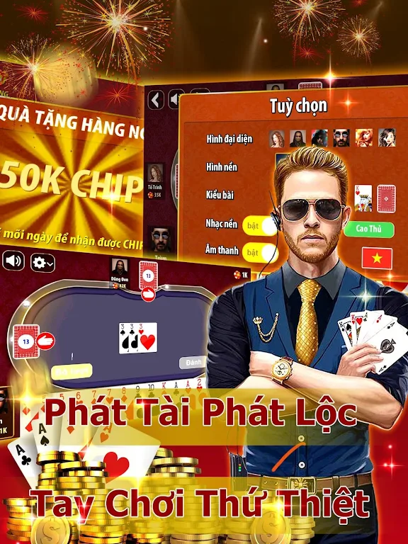 Bài tiến lên miền nam - Thirteen offline Screenshot4