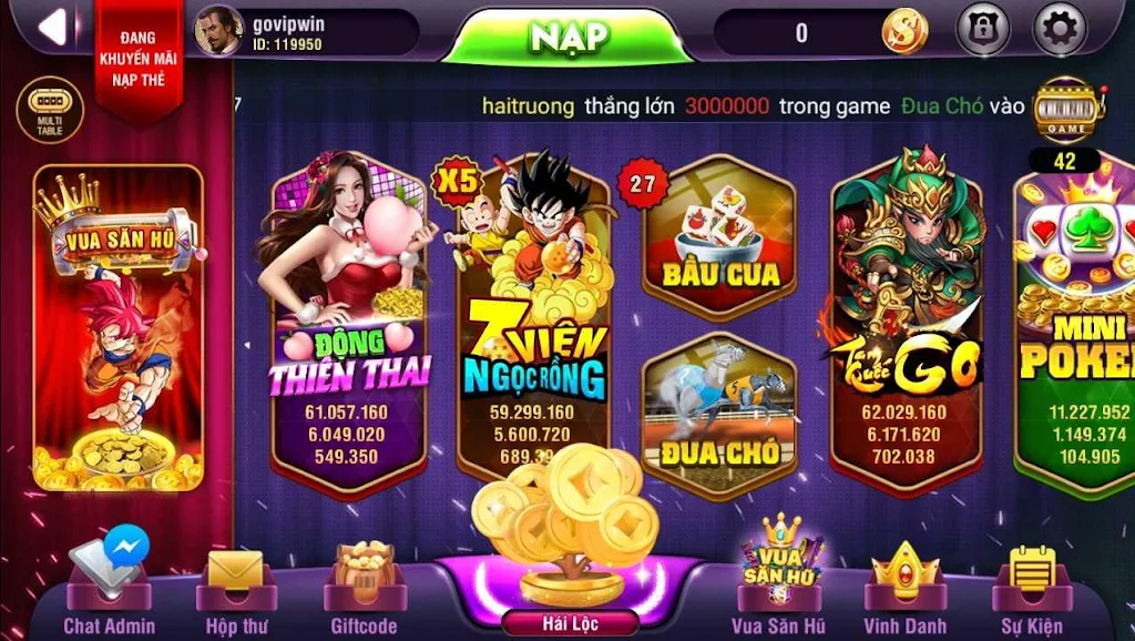 VinVip - No Hu, Xeng, Slots phat loc Screenshot2