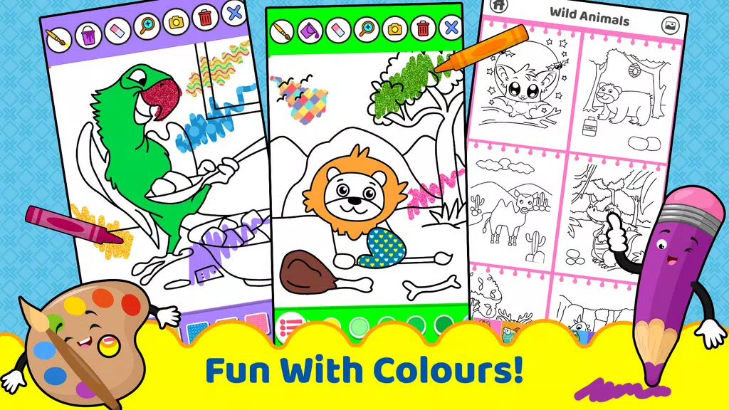 Animals for kids: Color & Draw Screenshot2