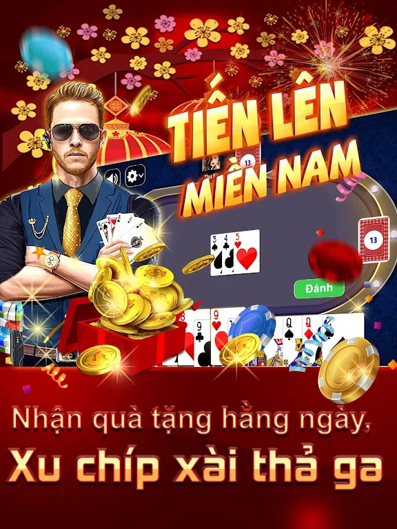 Bài tiến lên miền nam - Thirteen offline Screenshot1