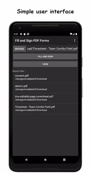 Fill and Sign PDF Forms Screenshot1