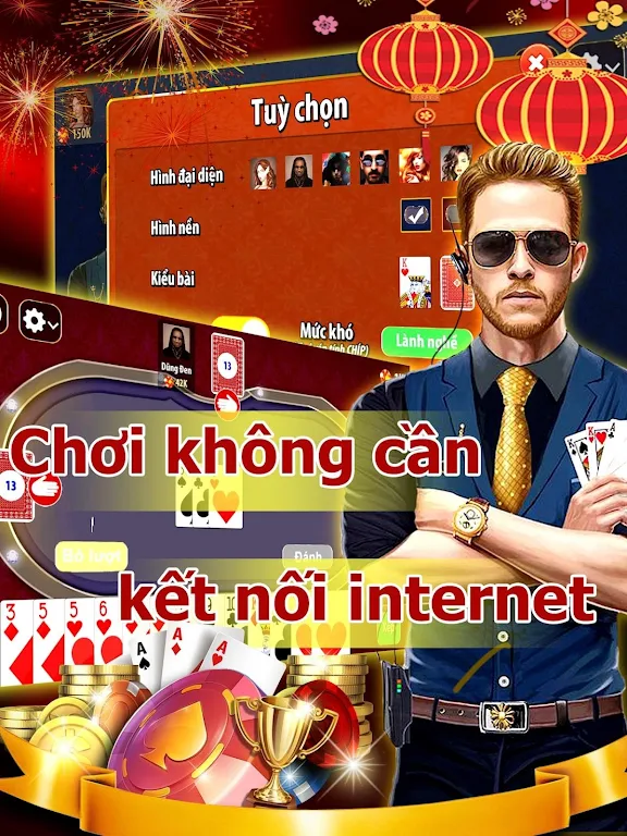 Bài tiến lên miền nam - Thirteen offline Screenshot3