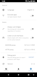 Geph: private, resilient VPN Screenshot8