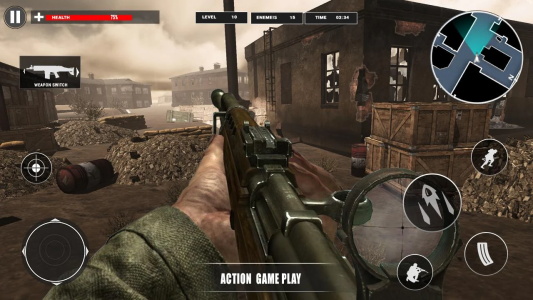 Gun War Fire Duty: WW2 Shooter Screenshot1