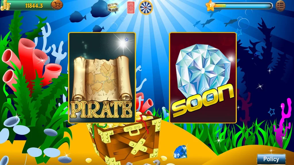 Pirate Slot Machine Over Sea Treasure Screenshot3