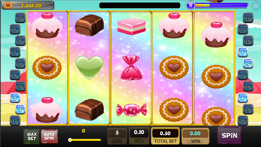 Candy Sweet Slot machine Screenshot4