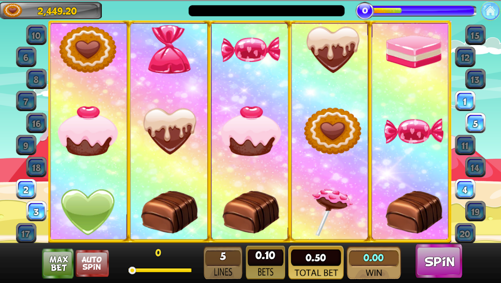 Candy Sweet Slot machine Screenshot1