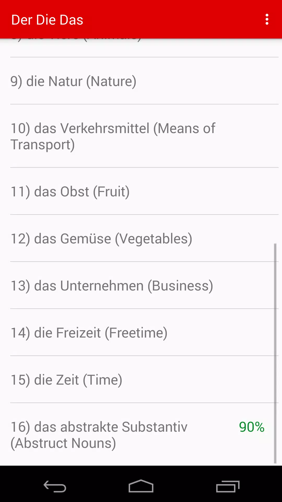 Der Die Das German Grammar Screenshot2