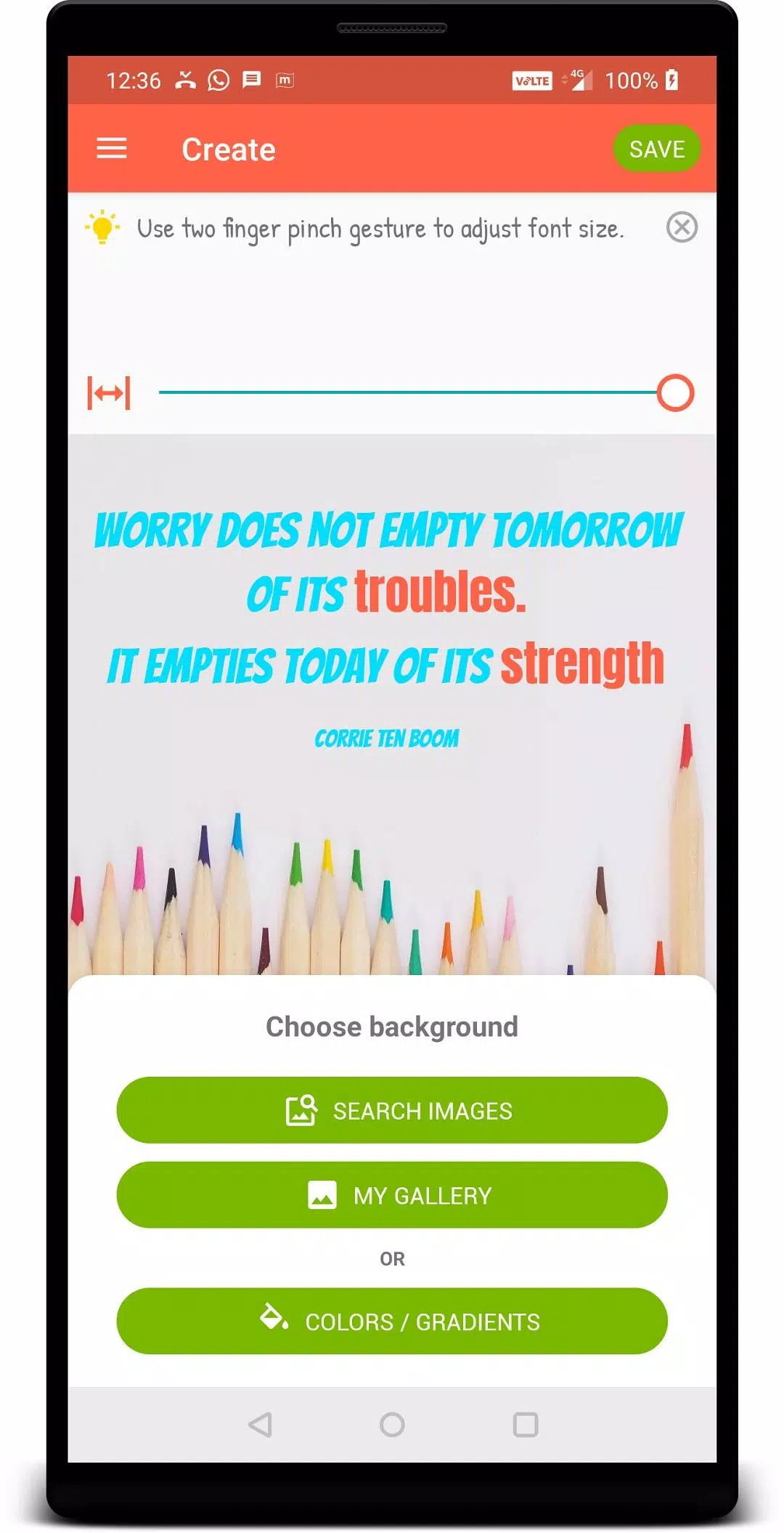 Quotes Creator - Quote Writer Screenshot3