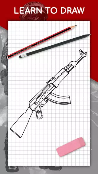 How to draw weapons by steps Screenshot1