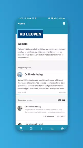 KU Leuven events Screenshot1