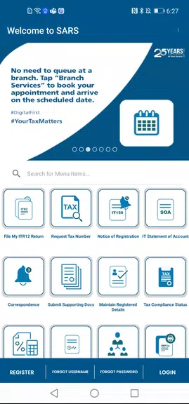 SARS Mobile eFiling Screenshot3