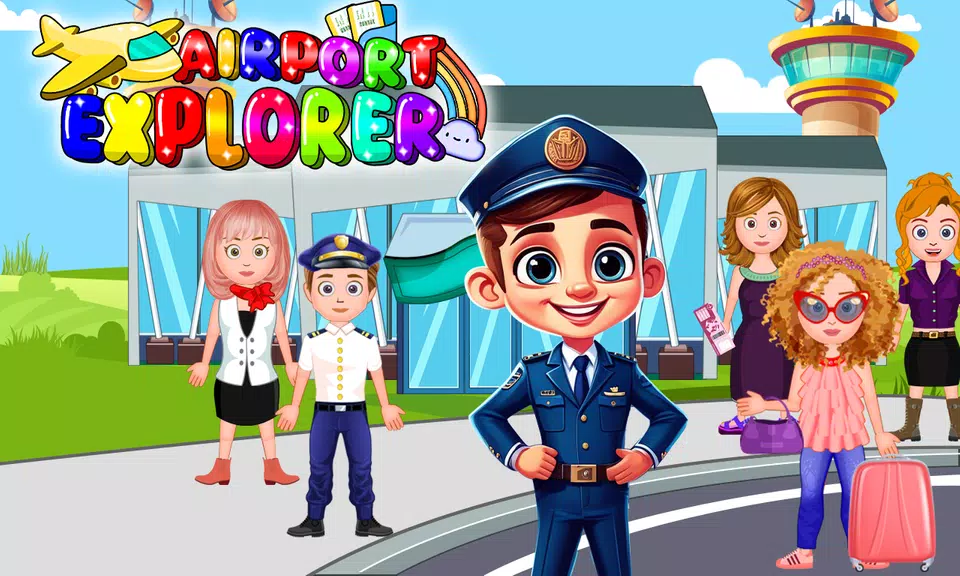 Family Town: Airport Explorer Screenshot1