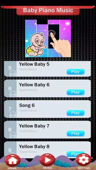 Piano Baby tiles yellow Screenshot2