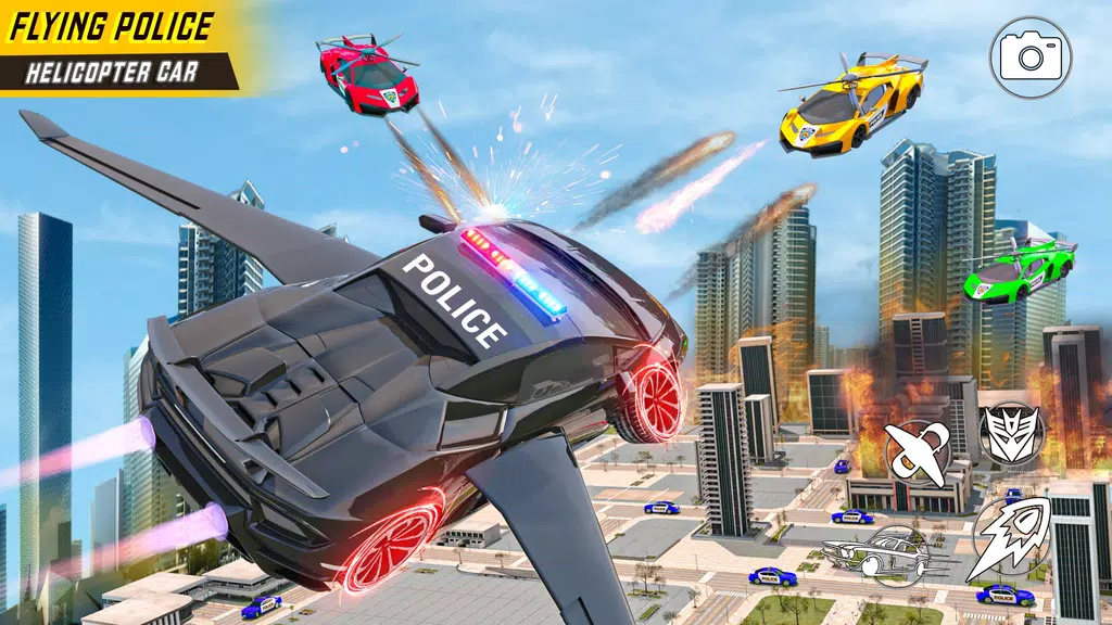 Helicopter Game: Flying Car 3D Screenshot1