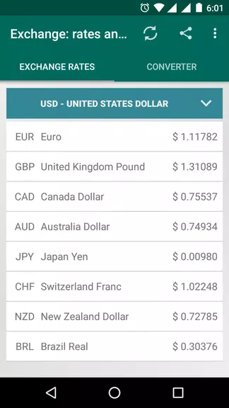 XRT: Exchange rates, converter Screenshot1