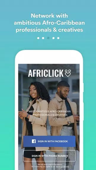 Africlick - African Black Dating & Networking App Screenshot1