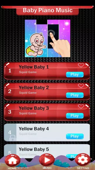 Piano Baby tiles yellow Screenshot1