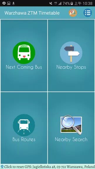 Warsaw ZTM Bus Timetable Screenshot1