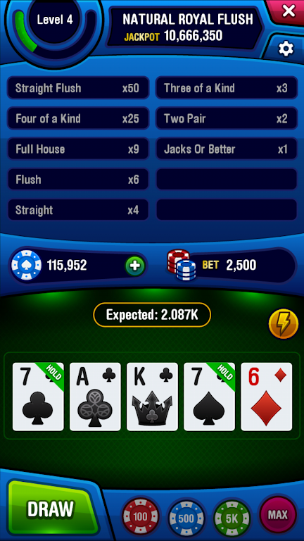 Video Poker IO Screenshot2