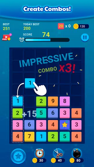 Merge Block: Number Merge Game Screenshot3