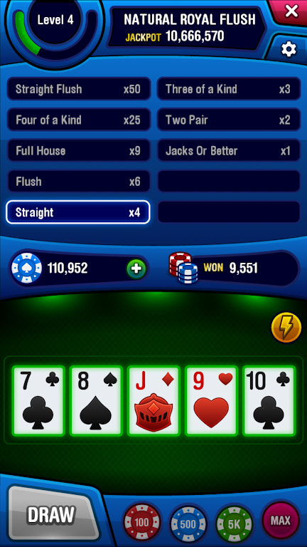 Video Poker IO Screenshot1