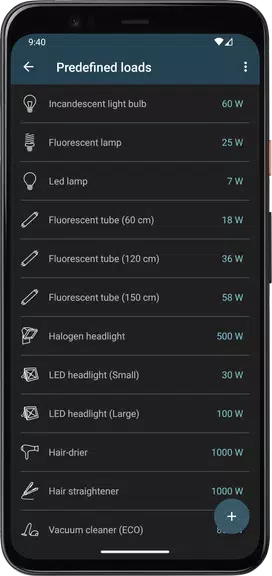 Electrical Cost Screenshot3