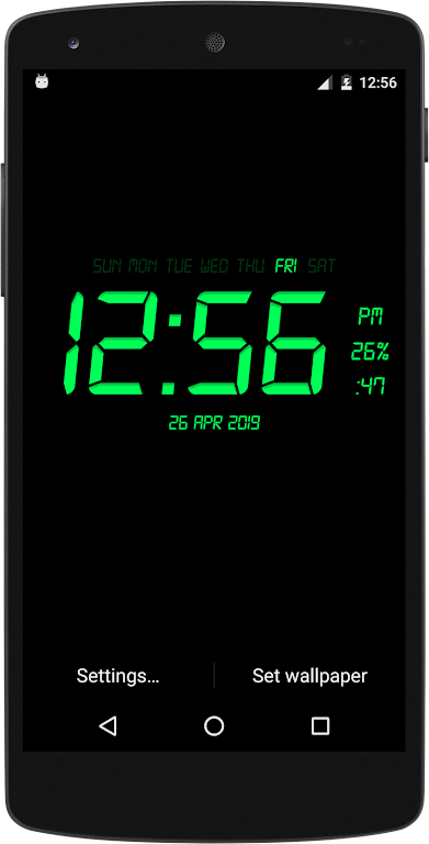 Digital Clock Live Wallpaper Screenshot1