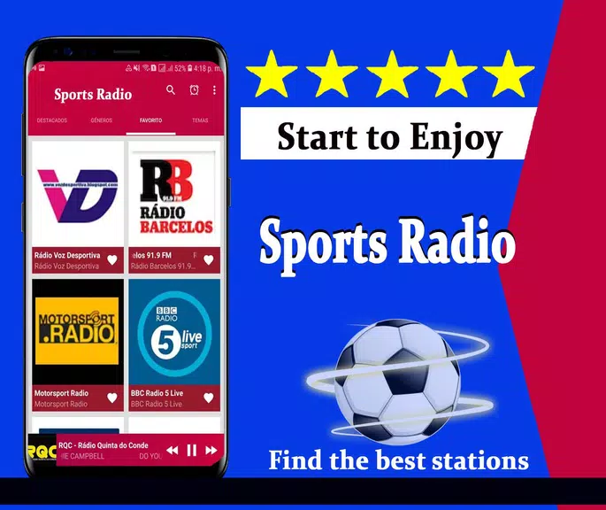 Live Sports Radio Screenshot1