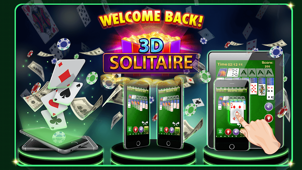 Solitaire 3D - Solitaire Game by JKSOL - Step To Forward Screenshot3