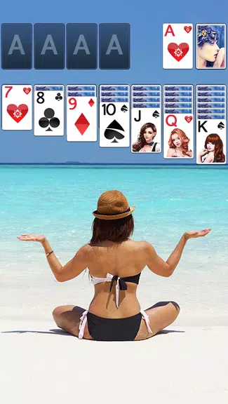 Solitaire Beach Yoga Theme Screenshot1