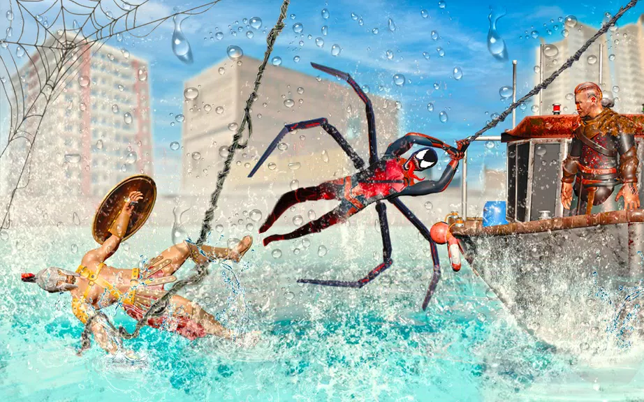 Spider Rope hero Vice Town 3D Screenshot2