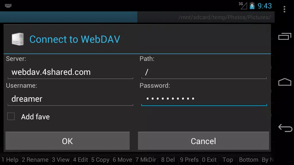 WebDAV for Ghost Commander Screenshot1