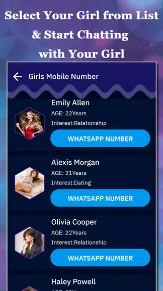 Girls Mobile Numbers for Chat - Prank Calling Screenshot3