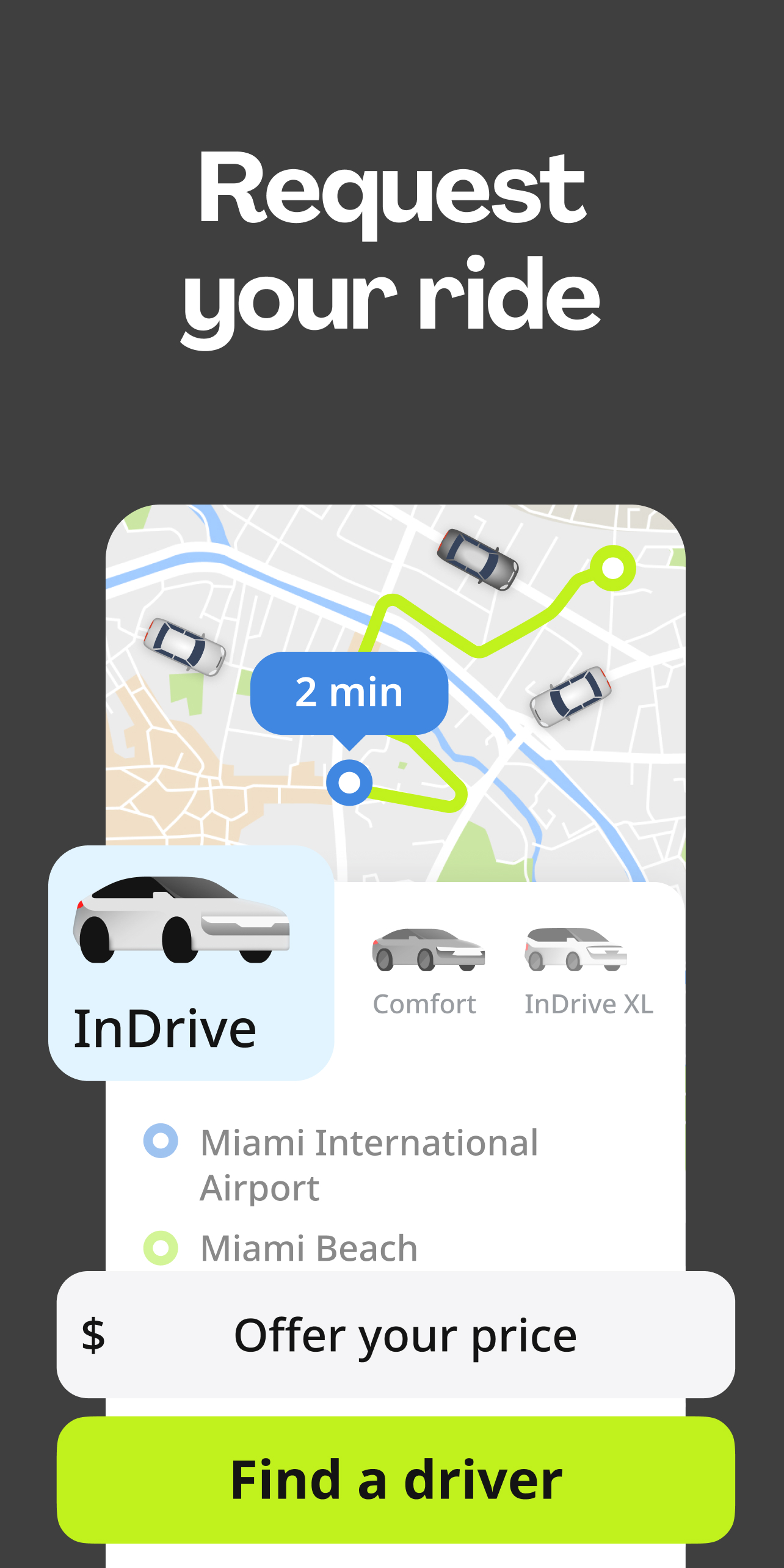 inDrive - Book a Safe Car Ride Screenshot2