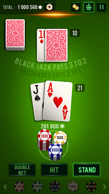 Blackjack 21 - Vegas Casino Screenshot1