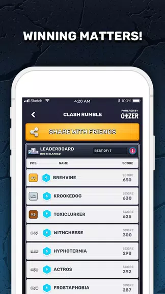 GIZER -  Mobile Tournaments Screenshot4