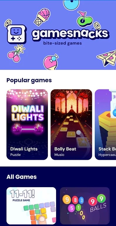 GameSnacks ~ Bite-sized Games All in One Screenshot1