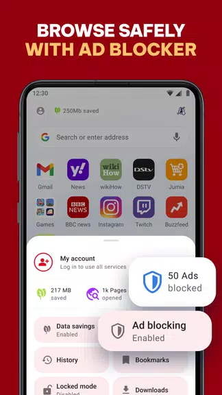 Opera Mini: Fast Web Browser Screenshot3