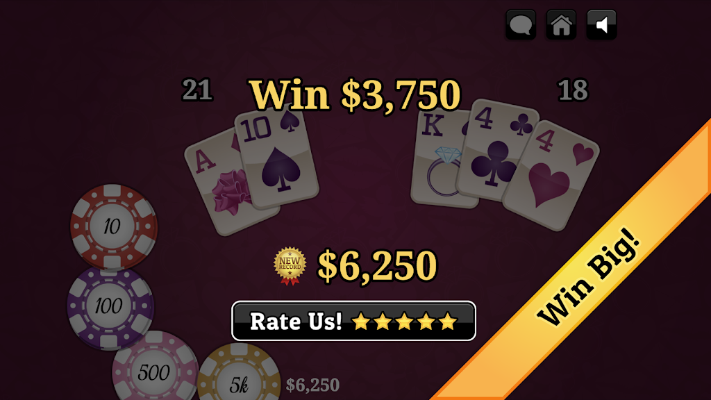 Valentine's Day Blackjack Screenshot3