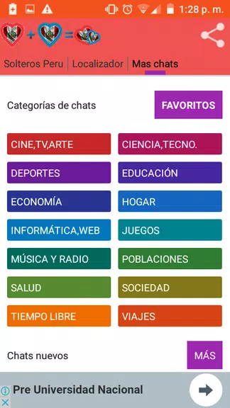 Chat Solteros Perú Screenshot3