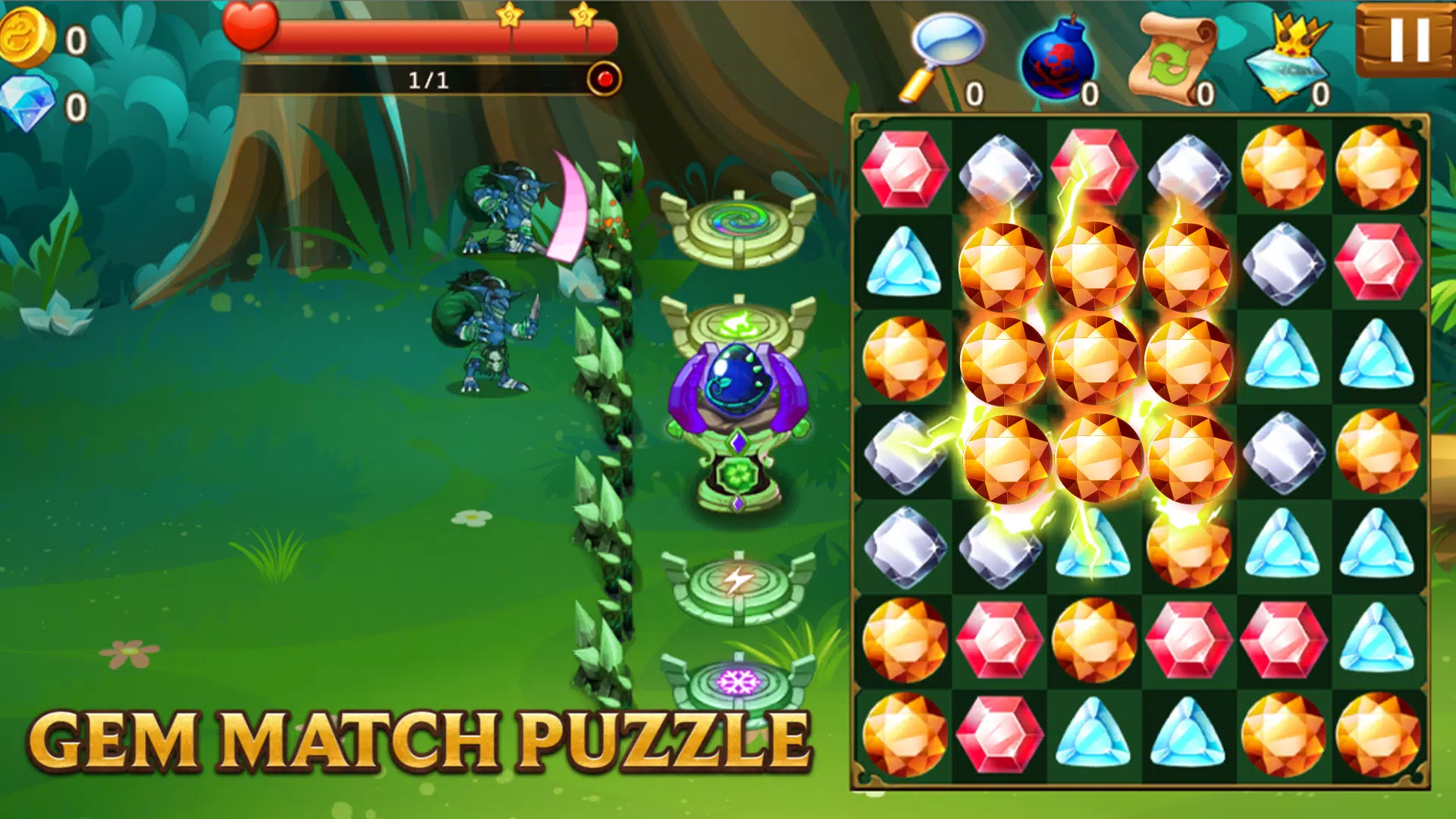 Gemstone Saga: Match 3 Quest Screenshot2