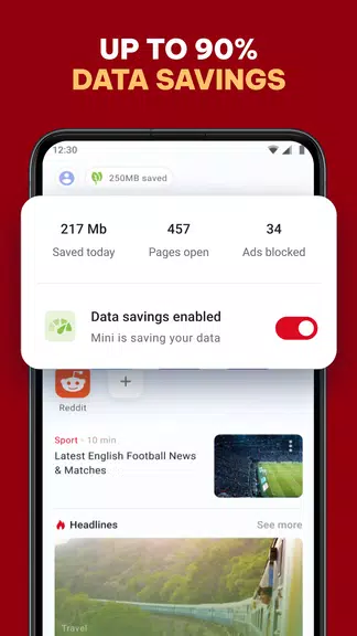 Opera Mini: Fast Web Browser Screenshot2