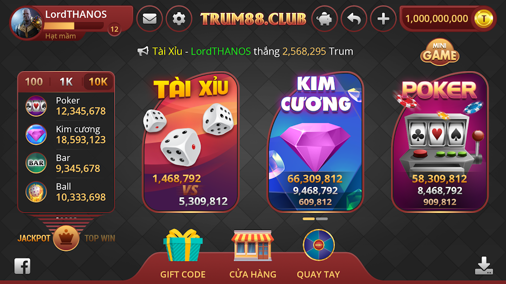 Trum88.Club - Game bai, danh bai online Screenshot1