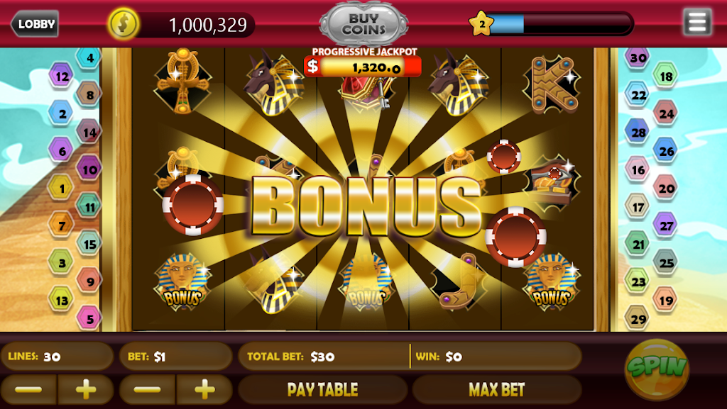 Pharaoh's Way of Fortune Slots Screenshot3