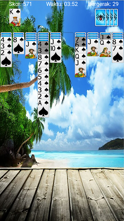 Spider Solitaire Offline Free Screenshot3