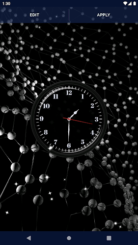 Black HD Clocks Live Wallpaper Screenshot5